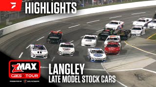 ThreeWide Photo Finish  CARS Tour At Langley Speedway Highlights [upl. by Jedlicka]