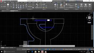 HOW TO DRAW SAFETY VALVE BODY AUTOCAD 2017 [upl. by Blondy]