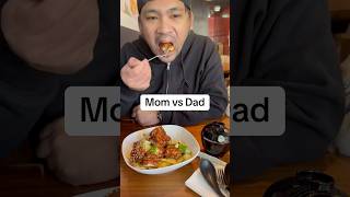 Mom vs Dad eating in the fast food [upl. by Samuele]