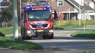 Brandweer Kesteren TS 088231 Prio 1 Panderweg Lienden BR Agrarische [upl. by Justino]