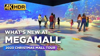 SM MEGAMALL Christmas Tour  See the IMMERSIVE Digital Display at the Mega Event Center【4K HDR】 [upl. by Cary]