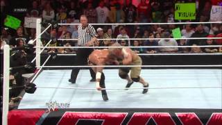 John Cena vs CM Punk  Winner faces The Rock for the WWE Title at WrestleMania Raw Feb 25 2013 [upl. by Wiburg90]