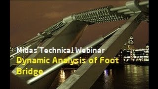 Dynamic Analysis of Footbridge to Eurocode [upl. by Magnum]