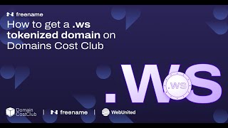 How to Get a ws tokenizad domain on Domain Cost Club [upl. by Gillespie]