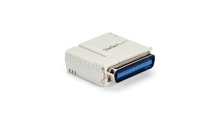 1 Port 10100 Mbps Ethernet Parallel Network Print Server  PM1115P2  StarTechcom [upl. by Mccall]