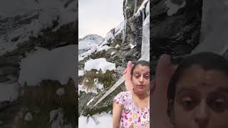 Snowlandsnowinmountains nature travel adventure hiking satisfyingnaturesnowfall [upl. by Nuajed]