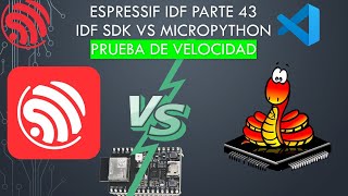 🐿️ ESP32 IDF SDK 43 IDF VS Micropython prueba de velocidad [upl. by Hunsinger690]