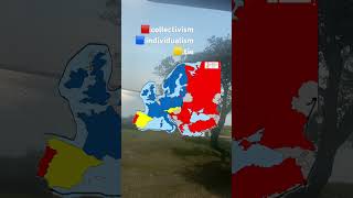 Collectivism vs individualism in Europemapping map [upl. by Fenn]