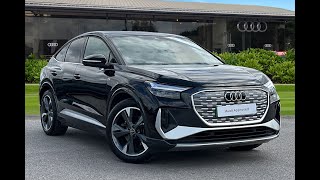 Approved Used Audi Q4 ETron Q4 Sportback S line  Blackburn Audi [upl. by Aek]