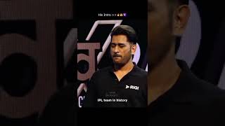 Unstoppable Intro dhoni cricket India csk [upl. by Nirtak]