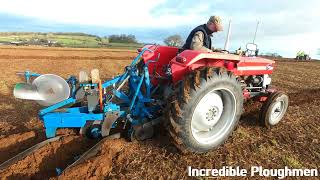 1969 Massey Ferguson 135 25 Litre 3Cyl Diesel Tractor 46HP With Ransomes Plough [upl. by Shuman272]