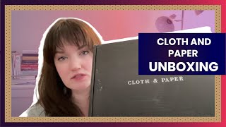 Cloth amp Paper Unboxing  December 2023 Subscription Box [upl. by Kablesh]