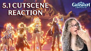 BEST ARCHON QUEST YET 51 Archon Quest Cutscenes REACTION  Genshin Impact [upl. by Fellner335]