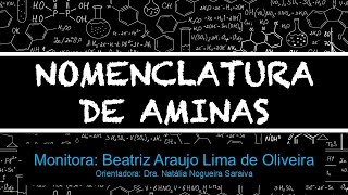 NOMENCLATURA DE AMINAS [upl. by Letreece]