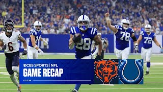 Colts top Bears as turnovers plague Caleb Williams  Game Recap [upl. by Ivad80]