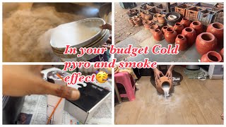 In your budget Cold pyro and smoke effects [upl. by Eimaj]