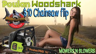 POULAN WOODSHARK CHAINSAW 10 FLIPDIY FUEL LINE amp FILTER REPLACEMENT CARBURETOR CLEANING FIX [upl. by Aisan]