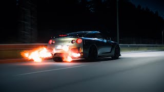 Flame Spitting Nissan GTR R35  4K [upl. by Riva]