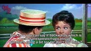 Mary Poppins 1964  quotSupercalifragilisticexpialidociousquot  VideoLyrics [upl. by Leiad]