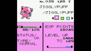 Igglybuff double evolution into Jigglypuff then Wigglytuff  Pokémon Crystal [upl. by Anitnahs]