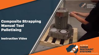 How to use Cord Strapping for Strapping Pallets  Cargo Restraint Systems Pty Ltd [upl. by Ecinhoj]