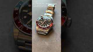 Tudor blackbay58 GMT Cokeblack bay 58 gmts GMT hands are magnified by the dome glass and shine [upl. by Notgnirrab208]