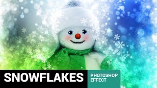 Celebratum 2  Christmas Snowflakes Photoshop Action Tutorial [upl. by Dolhenty]