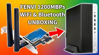 Fenvi 1200Mbps Dual Band WiFi and Bluetooth PCIE Card for Windows PC Unboxing Installation and Demo [upl. by Ahsiena]