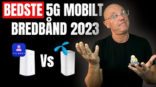 Bedste 5G Mobilt Bredbånd 2023   Test af Telmore Vs Telenor [upl. by Roseann]