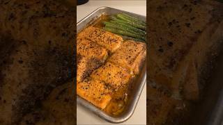 Oven Grilled salmon salmonrecipe ovengrilledsalmon grilledsalmon [upl. by Ginevra]