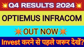 Optiemus Infracom Q4 Result 🔴 Optiemus Infracom Result 🔴 Optiemus Infracom Share Latest News [upl. by Bounds]