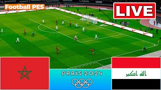 بث مباشر مباراة المغرب و العراق أولمبياد باريس 2024 Morocco vs Iraq Live Maroc match [upl. by Adyeren135]