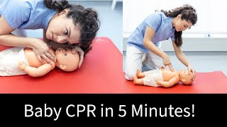 How to Perform CPR on a Baby  First Aid for Infant and Children  Infant CPR [upl. by Lleon]