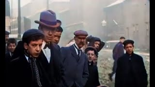 Video Footage of Halifax England 1902  Street Scenes in Downtown Halifax  Colorization Version [upl. by Nosa620]