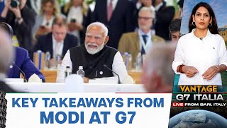 What are the Key takeaways from Indian PM Modis G7 Appearance  Vantage with Palki Sharma [upl. by Sage376]