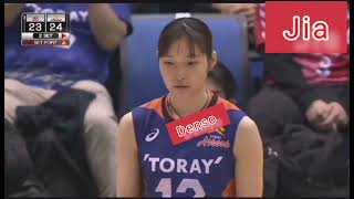 Jias Denso Airybees vs Toray Arrows Set2 [upl. by Ahsei652]