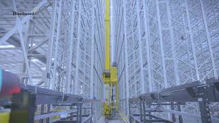 45MeterHigh Stacker Crane ASRS for Enhanced Efficiency and Space Utilization  BlueSword [upl. by Aynnat]