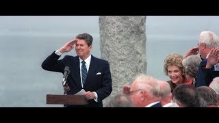 The Boys of Pointe Du Hoc A Tribute by President Ronald Reagan on the 40th Anniversary D Day [upl. by Aihseyk]