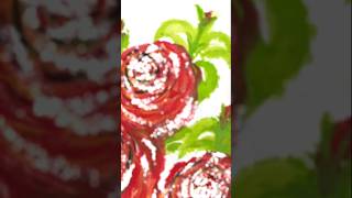 rose painting watercolor short shorts shortvideo shortsvideo shortfeed art walldecor alo [upl. by Attegroeg]