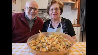 SEPPIE CON PATATE E CARCIOFI AL FORNO  RICETTA DELLA NONNA MARIA [upl. by Nassi62]