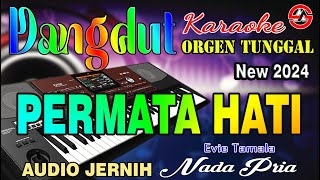 PERMATA HATI  Karaoke Nada Pria Evie Tamala  Dangdut Orgen Tunggal  Audio Jernih [upl. by Eanel]