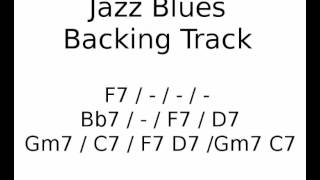 Jazz Blues backing track in F [upl. by Benisch]