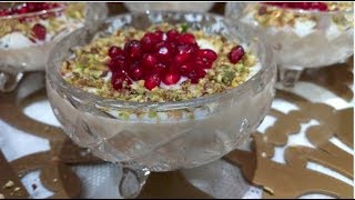 Mahalabiya Arabic Dessert  Milk pudding   Dubai Kitchen [upl. by Sharp]