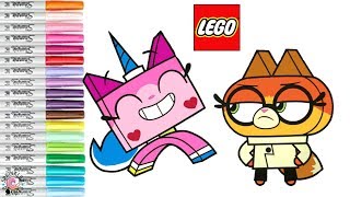 Unikitty Coloring Book Page Lego Unikitty Dr Fox Cartoon Network  SPRiNKLED DONUTS [upl. by Donielle628]