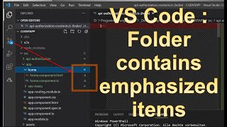 ✅ Solved Folder contains emphasized items 👉 Disable Git Source Control in VSCode VS Visual Code [upl. by Lytsirhc455]