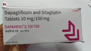 DapahenzS 10100 Tablet  Dapagliflozin and Sitagliptin Tablets  Dapahenz S 10100 Tablet Uses [upl. by Noma]