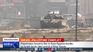 Israeli forces take control over Khan Younis [upl. by Nolubez637]