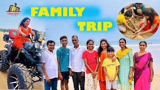 MyFAMILY TRIP  Chirala Beach  JanuLyri Vlogs  Beach Vlog [upl. by Demahom]