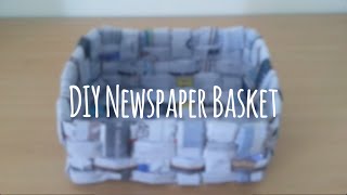 DIY Recycled Newspaper BasketBox  Super Easy Tutorial [upl. by Hume755]