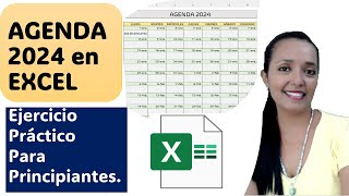 CREA UNA AGENDACALENDARIO EN EXCEL EJERCICIO PRACTICO PARA APRENDER EXCEL [upl. by Tommie966]